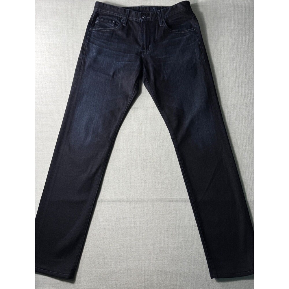 AG Adriano Goldschmied Men’s Graduate Tailored Leg Jeans Dark Blue 31x34 Denim